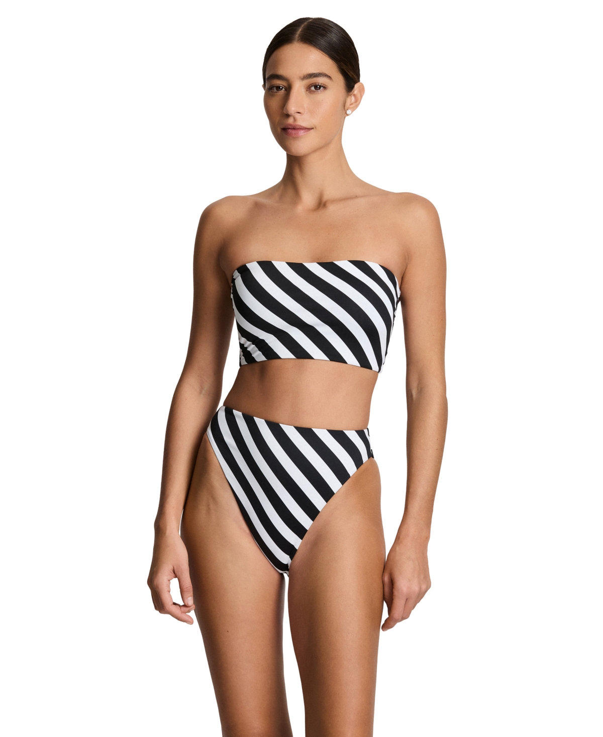 Lauren Ralph Women's Longline Bandeau Swimsuit Bra