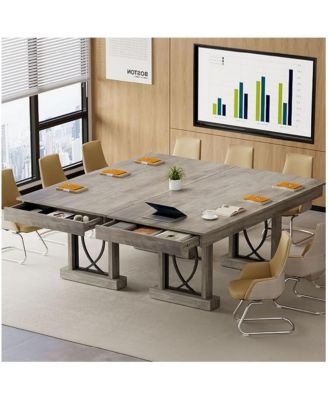 Kitchen Table Dining Table for 6 to 8 for Dining Room, Home Office, Living Room