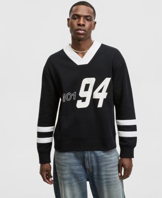 Men's Relaxed-Fit Varsity V-Neck Shirt