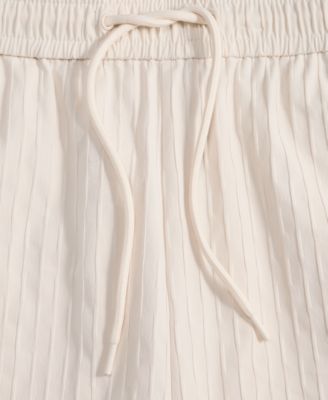 Men's Relaxed-Fit Crinkle Stripe Shorts