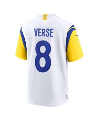 Men's Jared Verse White Los Angeles Rams Super Bowl LX Game Jersey
