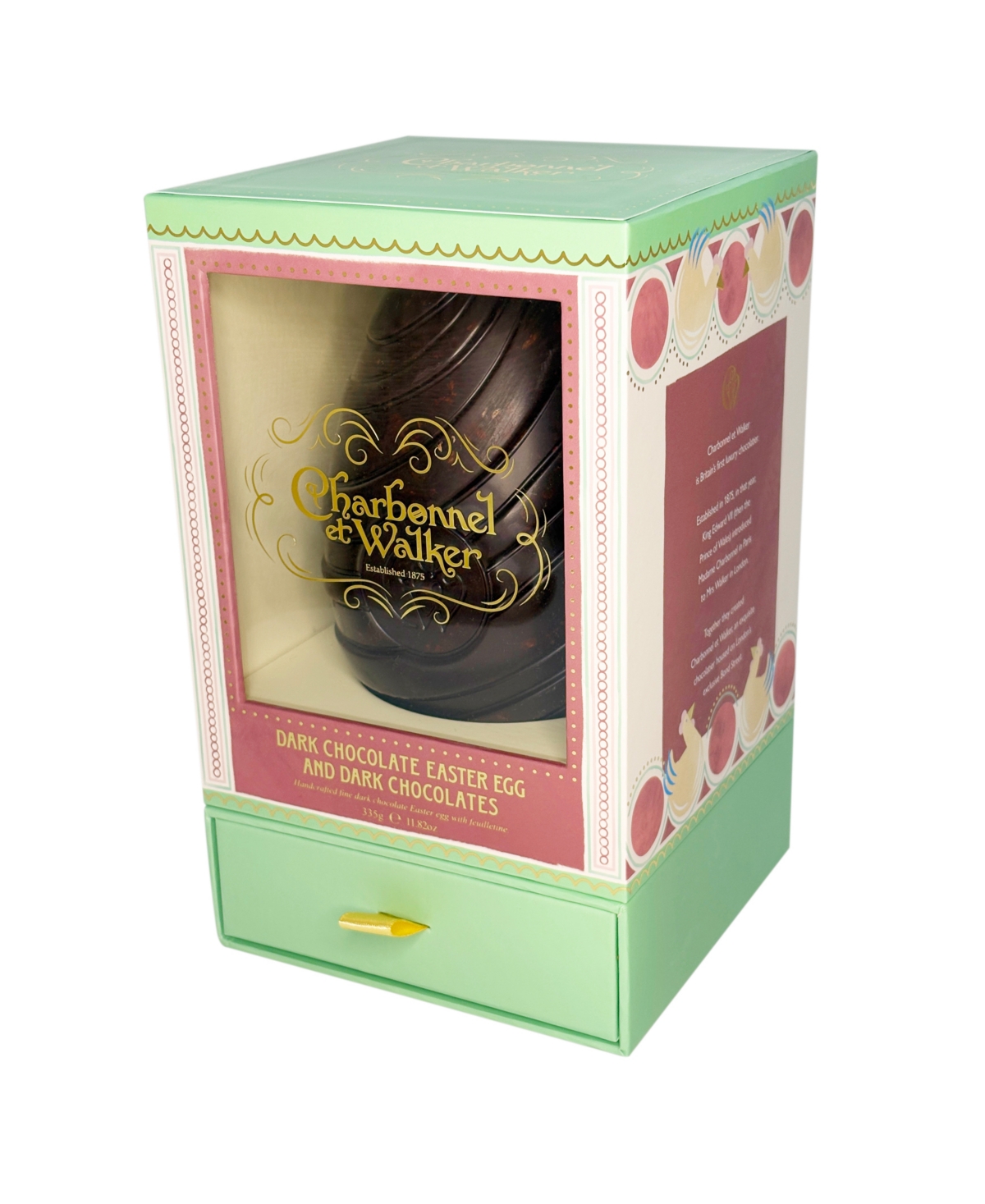 Charbonnel et Walker Easter Dark Chocolate Egg with Dark Chocolate Truffles, 10-Pc.