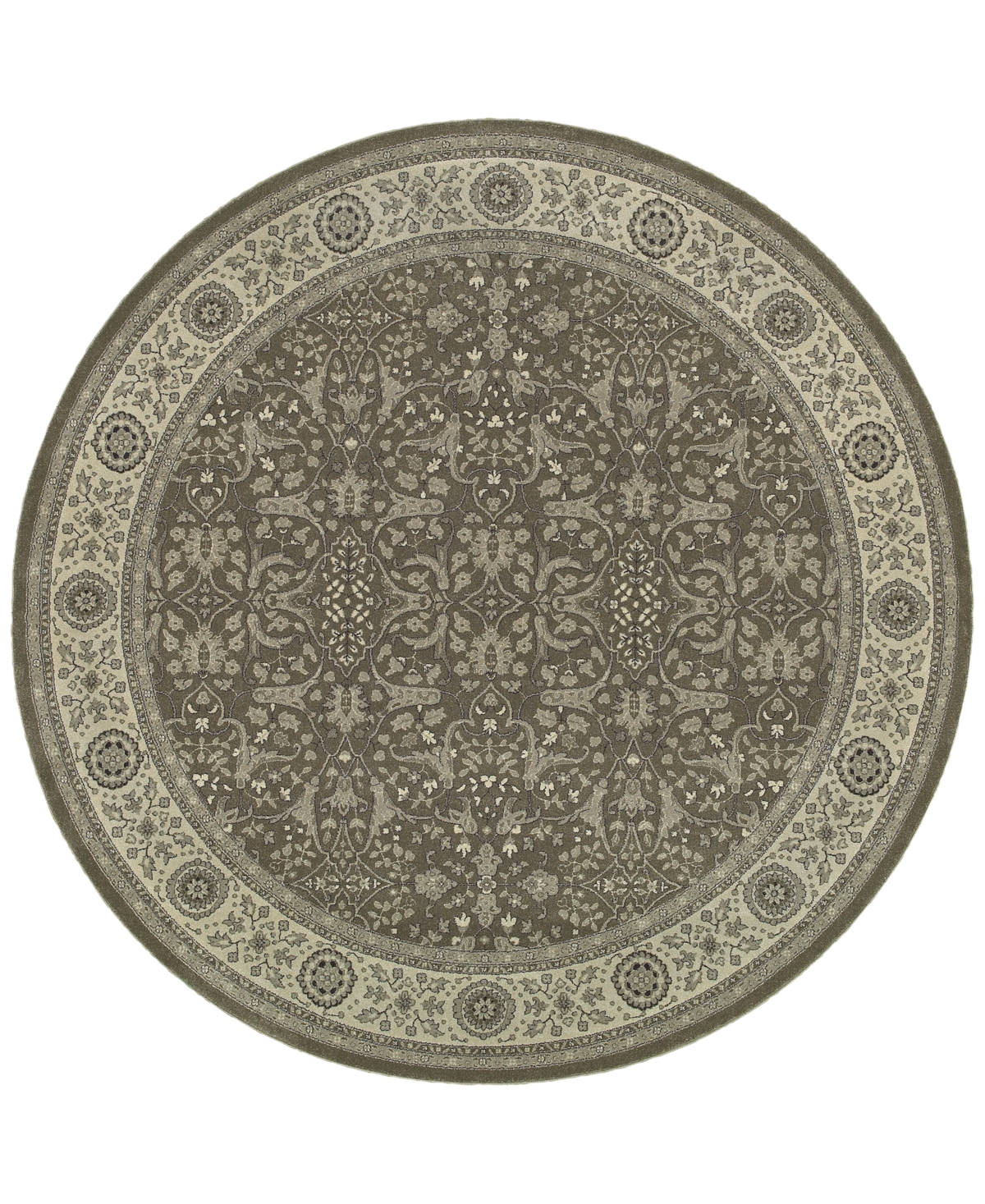 Jhb Design Tidewater Floral Sarouk 7'10in Round Rug