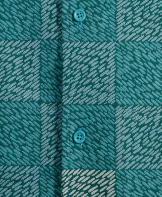 Men's Relaxed-Fit Checker Short-Sleeve Shirt