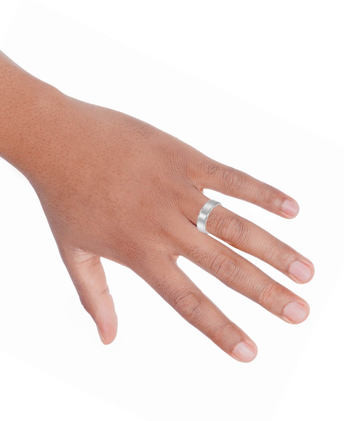 Triton Men's Cobalt Ring, Comfort Fit Wedding Band