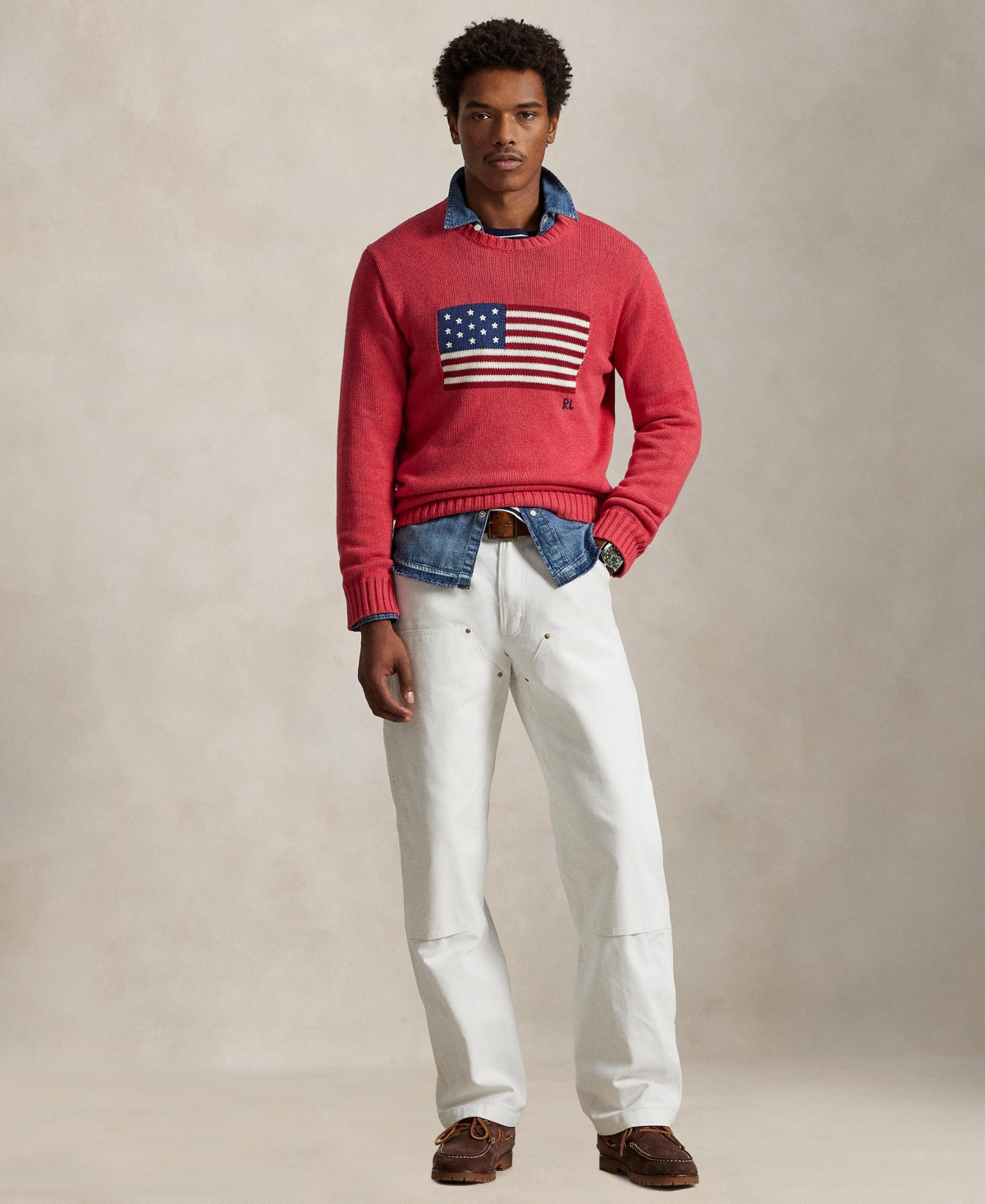 Polo Ralph Lauren Unisex The Iconic Flag Sweater