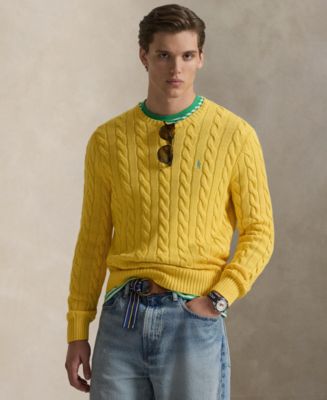 Polo Ralph Lauren Men's Cable-Knit Cotton Sweater - Macy's