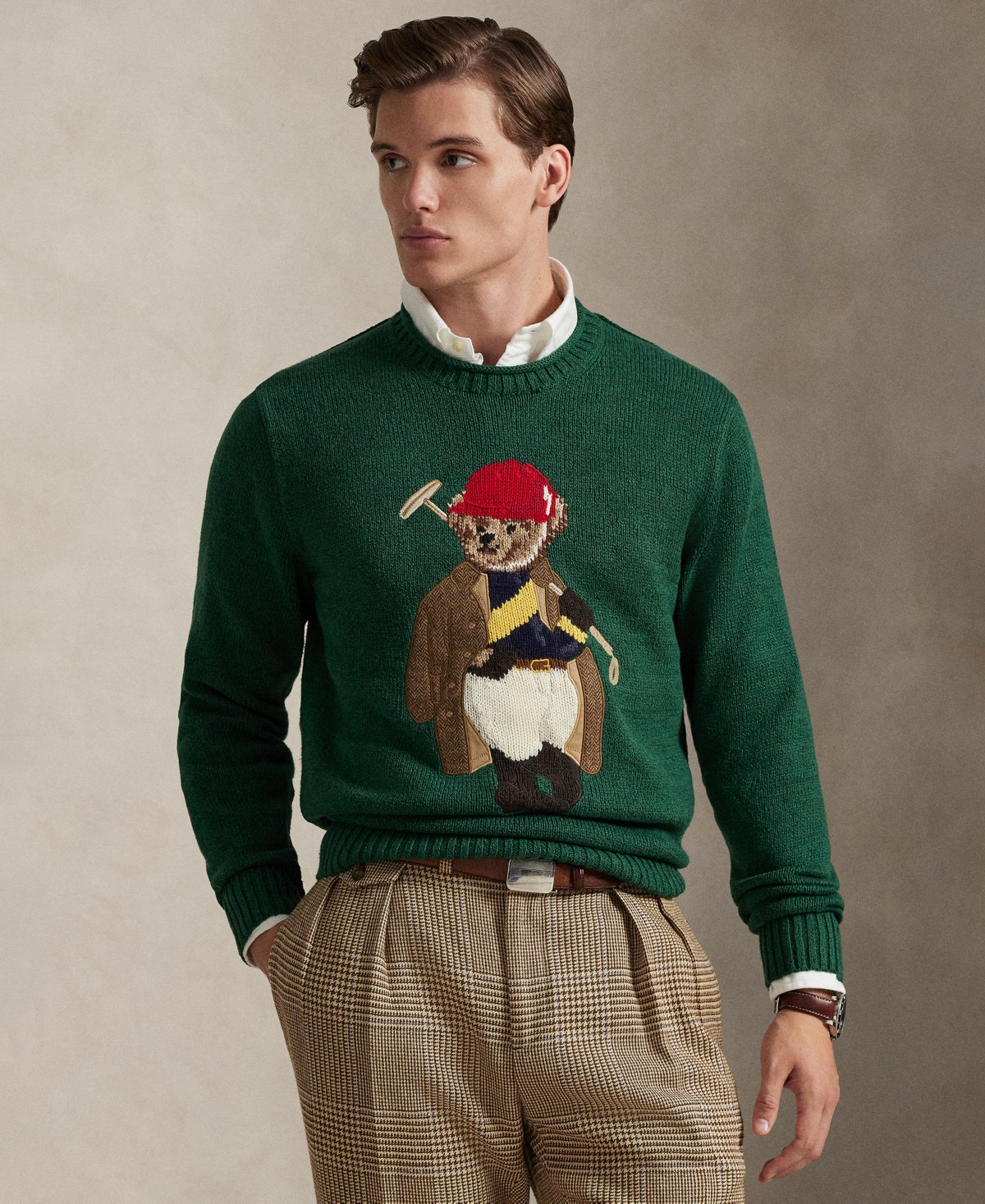 Мужские Polo Ralph Lauren Men's Polo Bear Roll Neck Sweater — фото 1