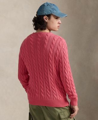 Men's Cable-Knit Cotton Sweater