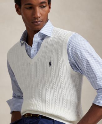 Men's Cable-Knit Sweater Vest