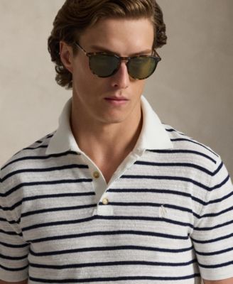 Men's Short-Sleeve Polo Collar Sweater