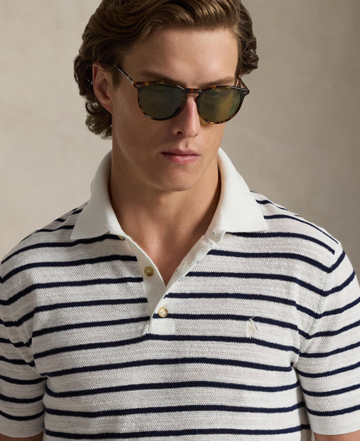 Polo Ralph Lauren Men's Short-Sleeve Collar Sweater