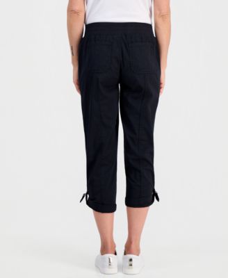 Petite D-Ring Capri Pants
