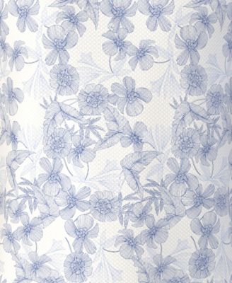 Men's Linear Botanical Print Polo Shirt