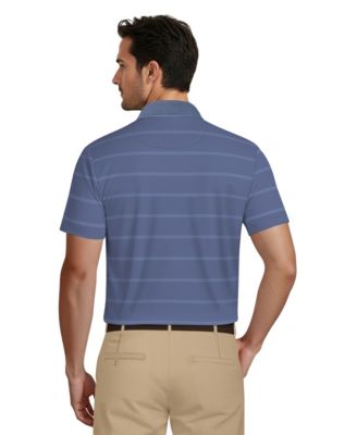 Men's Striped Classic-Fit Golf Polo Shirt