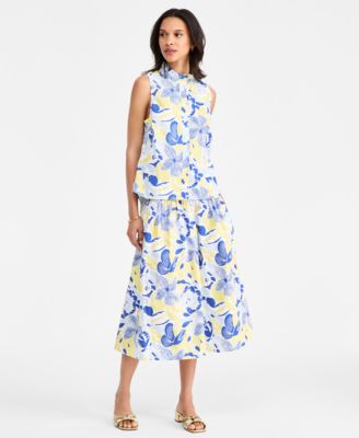 Women's Smocked Waist Shirt