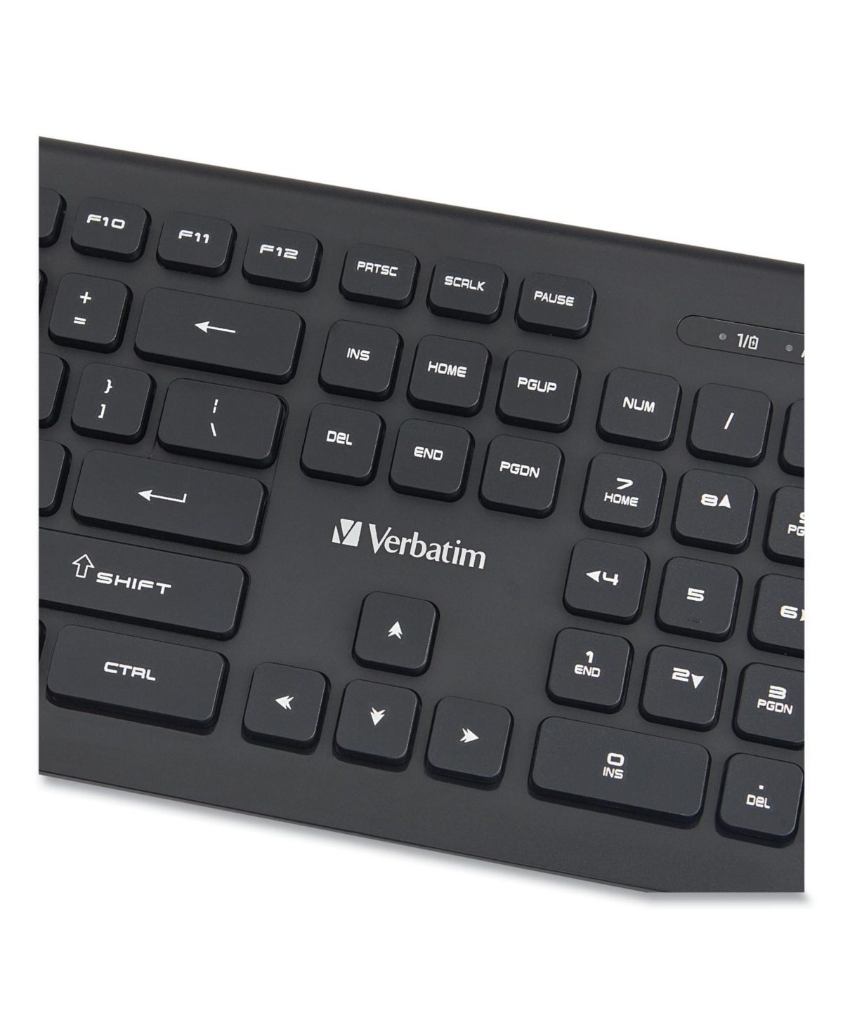 Verbatim 99793 Wireless Slim Keyboard, 103 Keys - Black