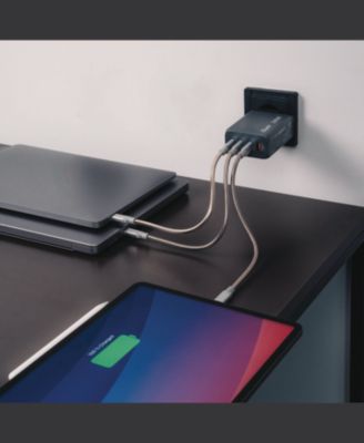 32205 240 Watts 4-Port GaN Wall Charger - Black/Gray