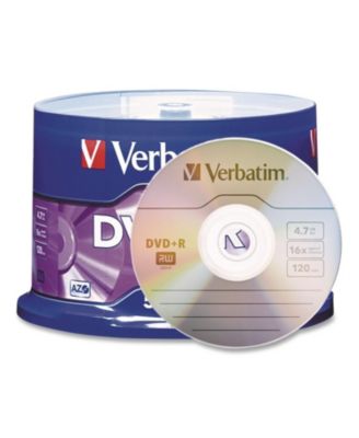 95037 4.7 GB 16x DVD R Recordable Disc - Matte Silver (50/Pack
