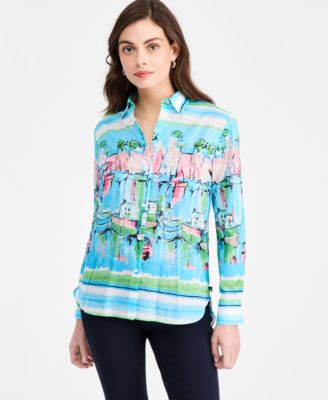 Women's Cotton Scenic Blouse
