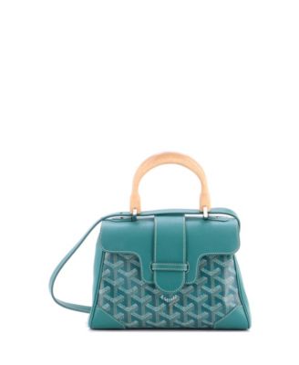 Mini Saigon Top Handle Bag Coated Canvas with Leather