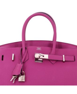 Birkin 30 Handbag Pink Togo with Palladium Hardware