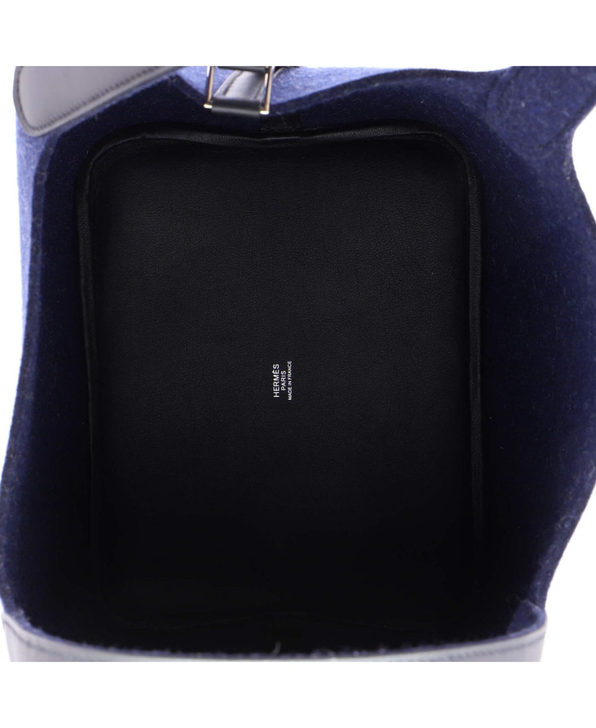 Pre-Owned HERMES Mm Picotin Lock Bag Felt with Leather