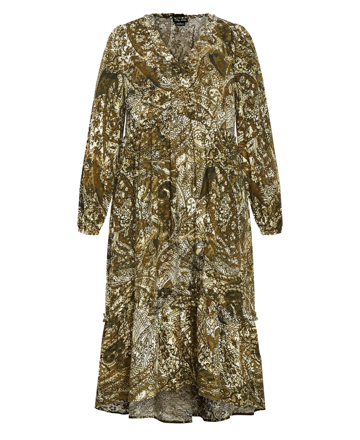 City Chic Women's Gaia Print Dress