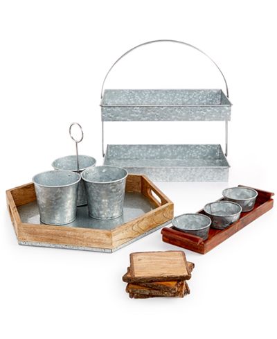 Thirstystone Galvanized Serveware Collection