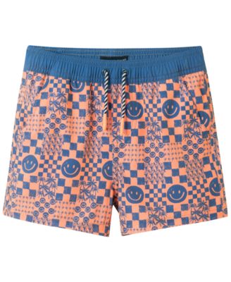 Boys' 2T-5 Crewneck Rash Guard and Printed Shorts, 2-Piece Set