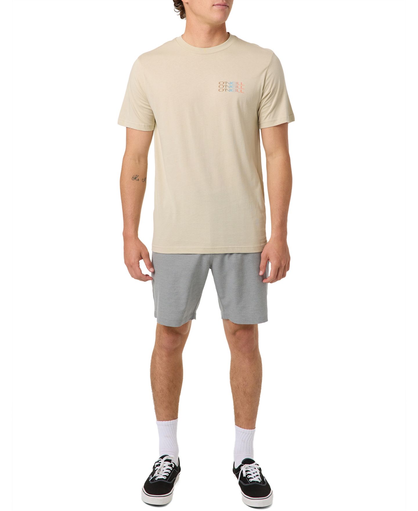 Мужская футболка O'Neill Triple Stack Short-Sleeve, цвет: Хаки — фото 2