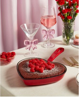 9" Enameled Cast Iron Heart-Shaped Skillet