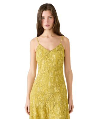 Juniors' Sweetheart Neck Fern Dress