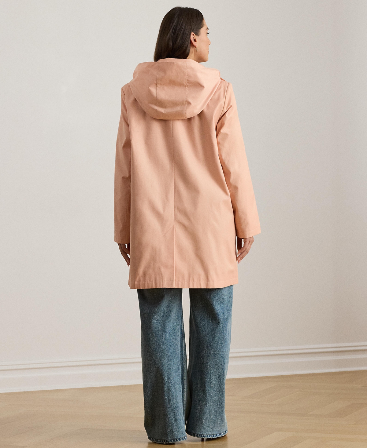Lauren Ralph Plus Hooded Raincoat