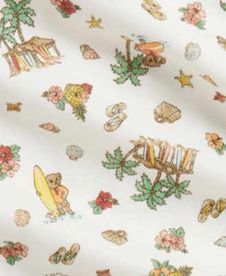 Baby Boys' Polo Bear Crewneck Bubble Shortall