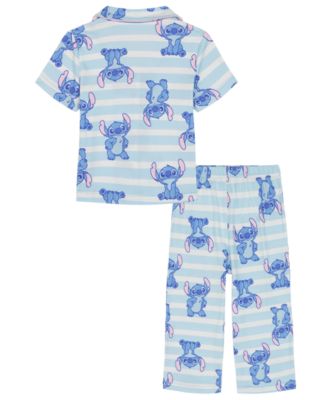 Girls' Toddler 2T-4T Printed Top and Pants, 2-Piece Pajama Set