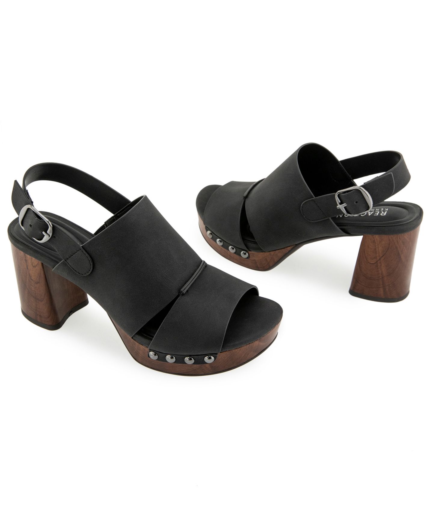 Женские сандалии Kenneth Cole Reaction Rehoboth Platform Dress Sandals, цвет: Чёрный гладкий — фото 8