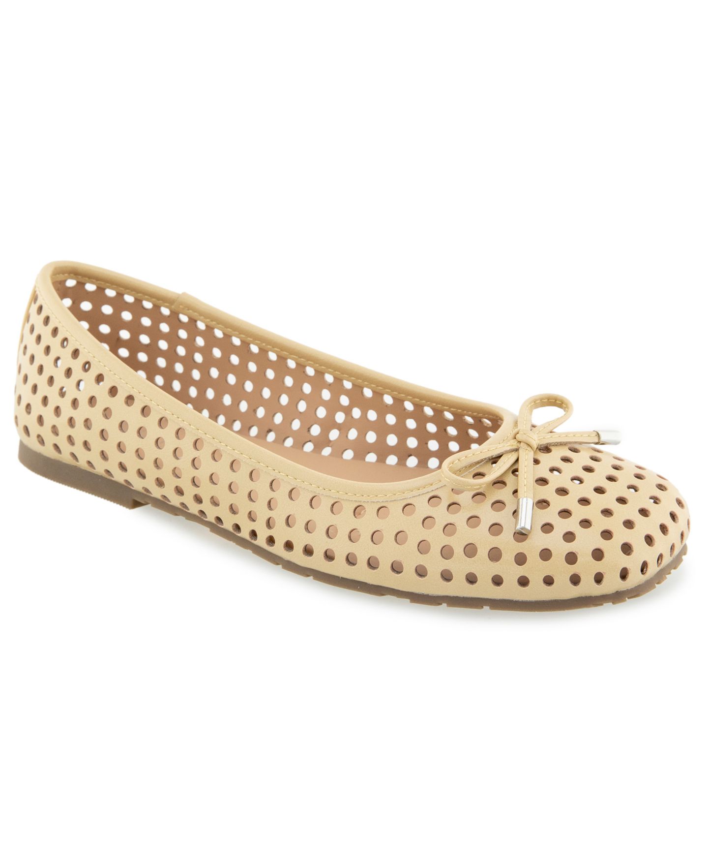 Женские перфорированные балетки Kenneth Cole Reaction Elstree, цвет: Custard — фото 1