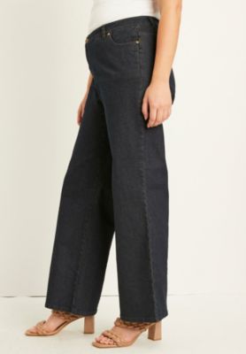 Women's June and Vie Curvie Fit Wide-Leg Jeans