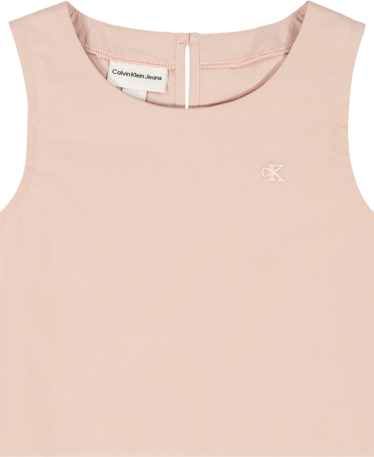 Calvin Klein Girls' Toddler 2T-4T Sleeveless Top and Ruffle-Trim Pants, 2-Piece Set