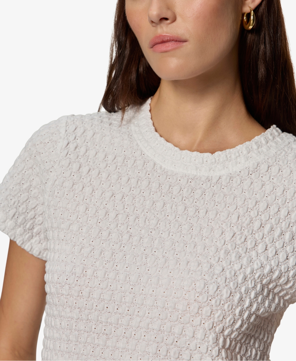 Sanctuary Women's Pucker-Up Textured Knit T-Shirt