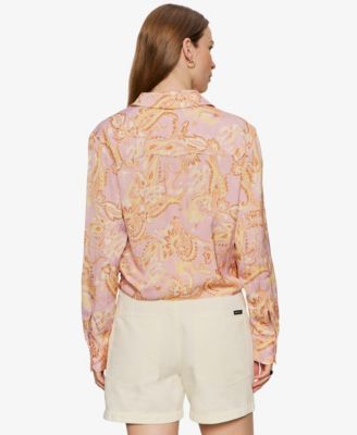 Women's Lover Printed Tie Shirt