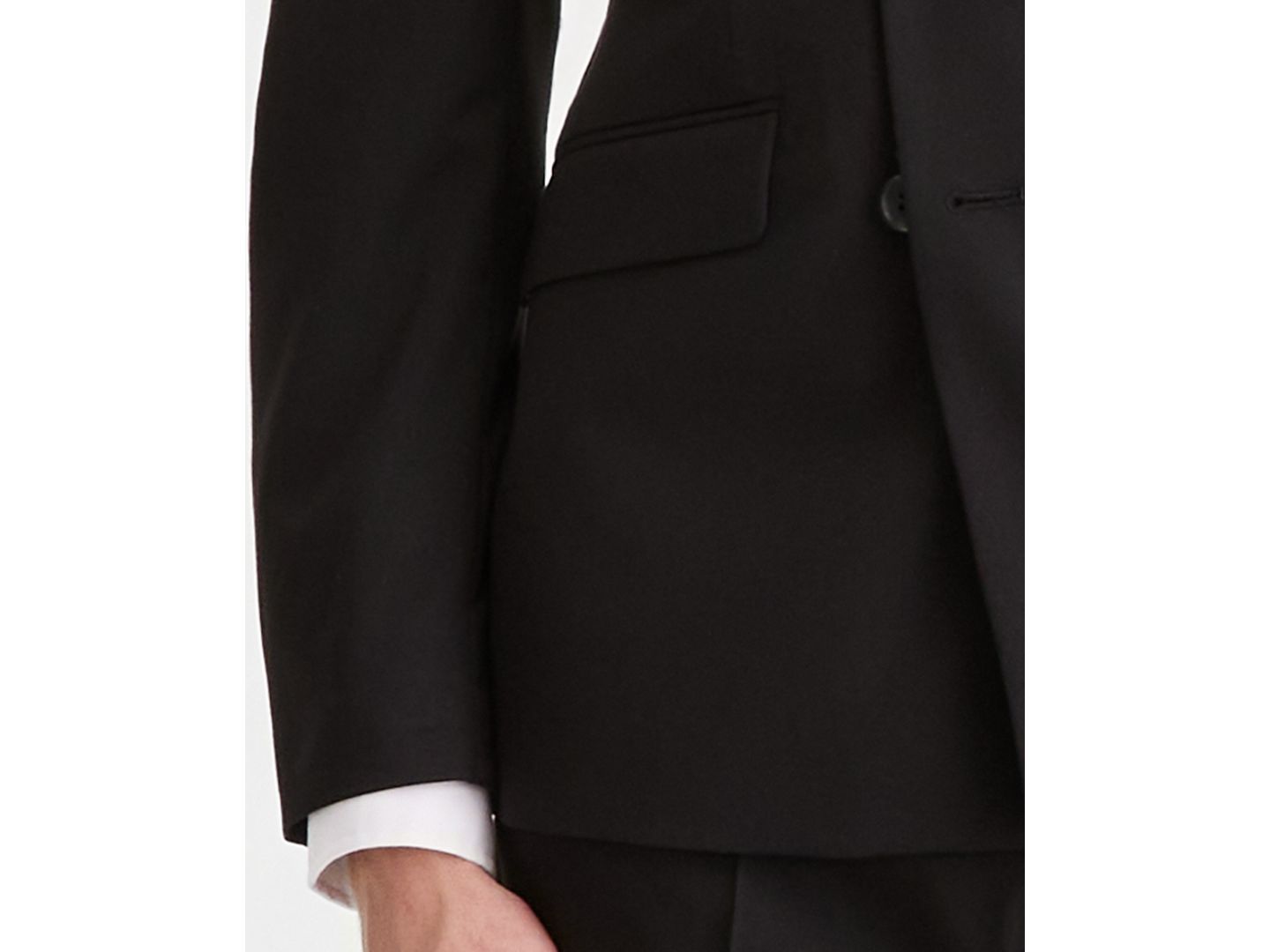 Мужские комплекты Kenneth Cole Reaction Double-Breasted Slim-Fit 2-Piece Suit, цвет: Чёрный, вариант 1 — фото 4