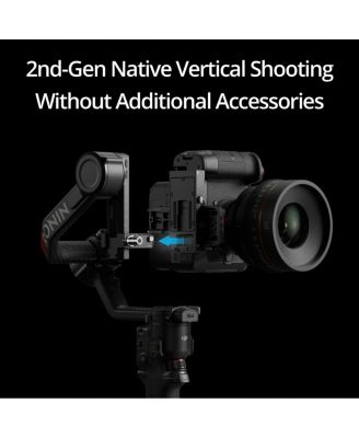 DJI RS 4 Pro Combo, Bundle with On-Camera LED Light, Shotgun Microphone and Backpack