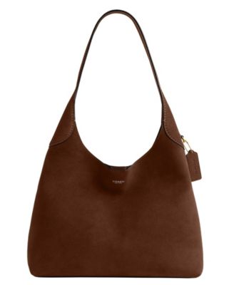 Brooklyn Large Suede Shoulder Bag 34
