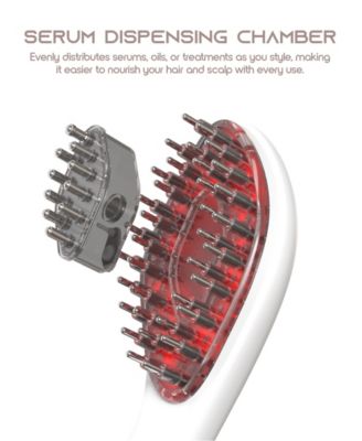 Red Light Rechargeable Dry Paddle Brush