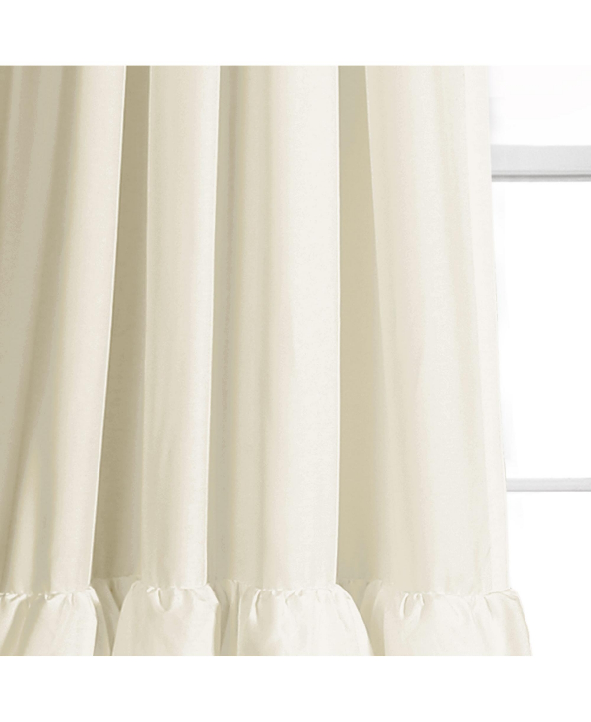 Allison 40" x 84" Ruffle Curtain Set
