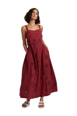 Women's Sienna Linen-Blend Broderie Summer Dress