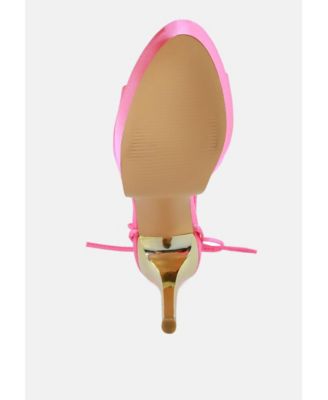 Womens Passion Fruit Dramatic Platform Lace-Up Heel Sandals