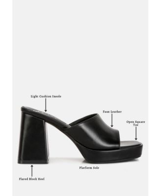 Womens Flexes Flared Block Heel Sandals